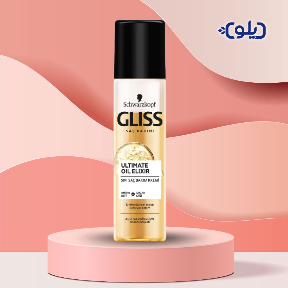 اسپری موی دو فاز گلیس مدل Ultimate Oil Elixir حجم 200 میل